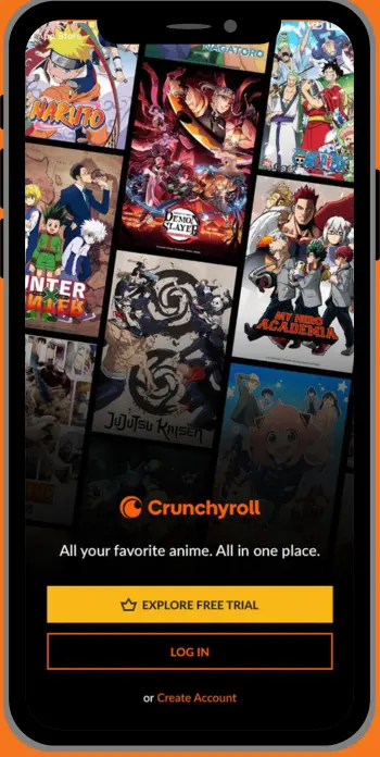 Crunchyroll App Screenshot